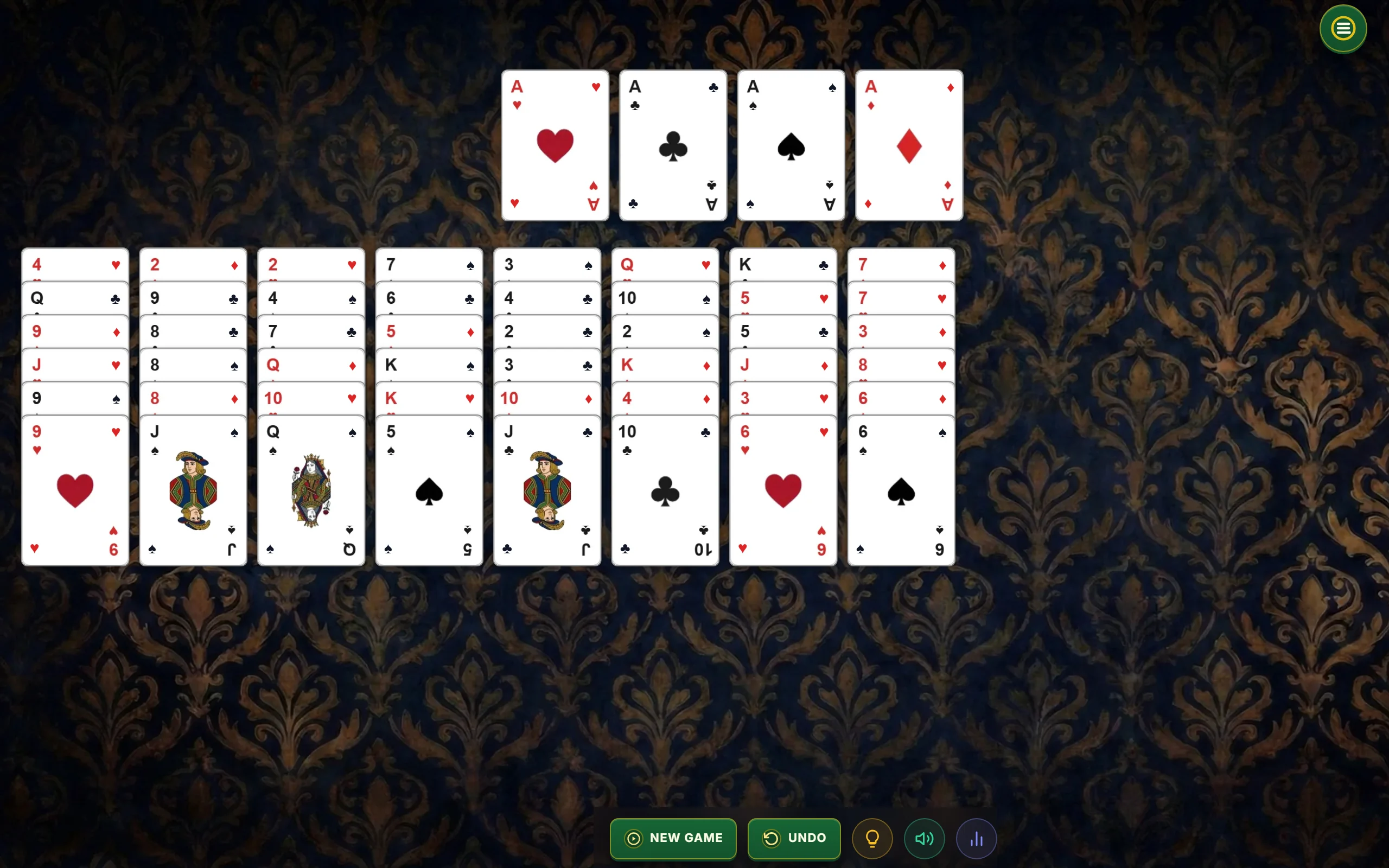 Beleaguered Castle Solitaire